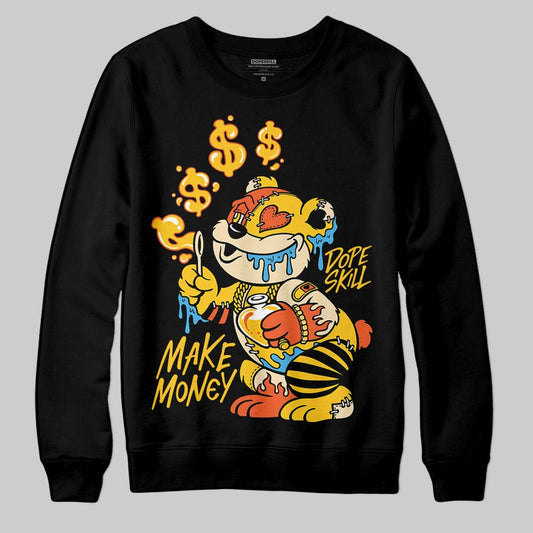 Yellow Sneakers DopeSkill Sweatshirt Make Money Graphic Streetwear - black