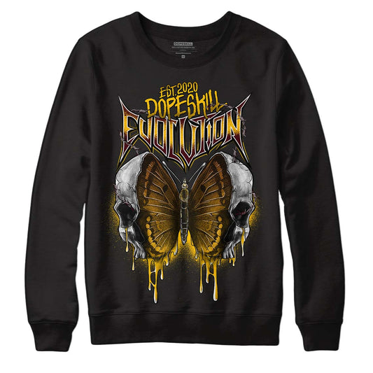 Dunk Yellow Bordeaux DopeSkill Sweatshirt DopeSkill Evolution Graphic Streetwear - Black