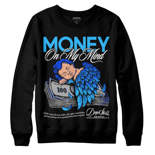 Jordan 2 Low "University Blue" DopeSkill Sweatshirt MOMM Graphic Streetwear - Black