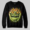 Neon Green Sneakers DopeSkill Sweatshirt Hellfire Graphic Streetwear - black