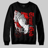 Jordan 11 Retro Cherry DopeSkill Sweatshirt Trust God Graphic Streetwear - Black