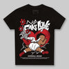 Jordan 1 High OG “Ruby” DopeSkill Toddler Kids T-shirt No Fake Love Graphic Streetwear - Black