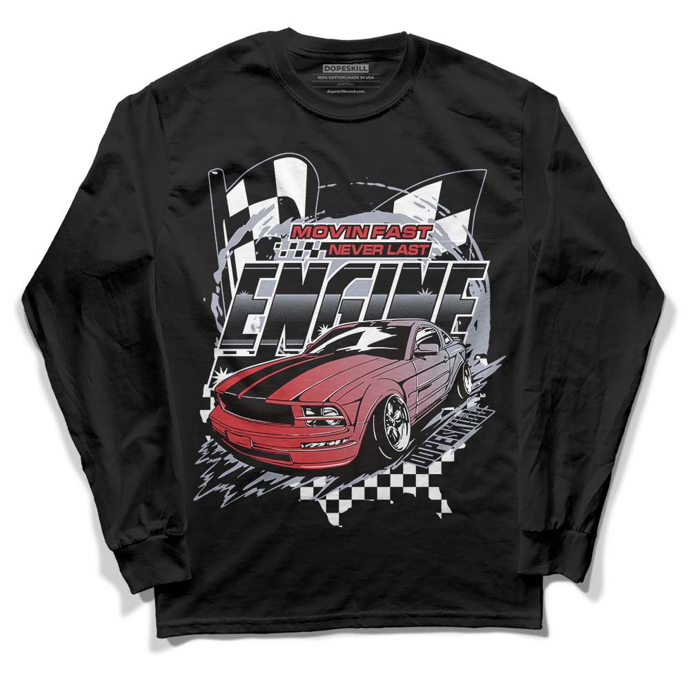 Jordan 4 “Bred Reimagined” DopeSkill Long Sleeve T-Shirt ENGINE Tshirt Graphic Streetwear - Black