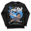 Jordan Spiz’ike Low “White/Obsidian” DopeSkill Long Sleeve T-Shirt No Fake Love Graphic Streetwear - Black