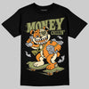 Olive Sneakers DopeSkill T-Shirt Money Callin' Graphic Streetwear - Black