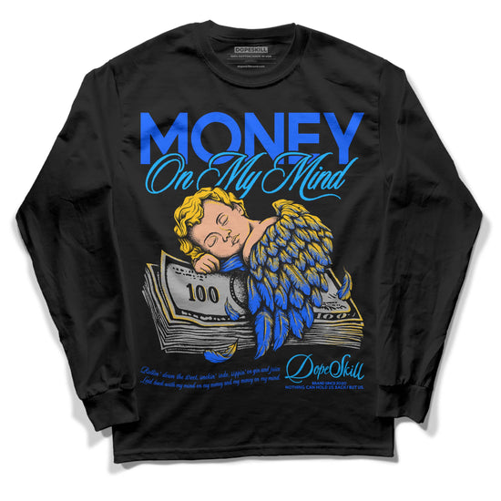 Royal Blue Sneakers DopeSkill Long Sleeve T-Shirt MOMM Graphic Streetwear - Black