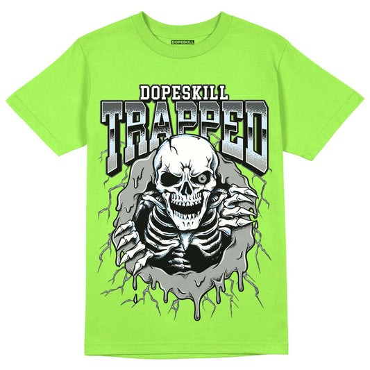 Jordan 5 Green Bean DopeSkill Green Bean T-Shirt Trapped Halloween Graphic Streetwear