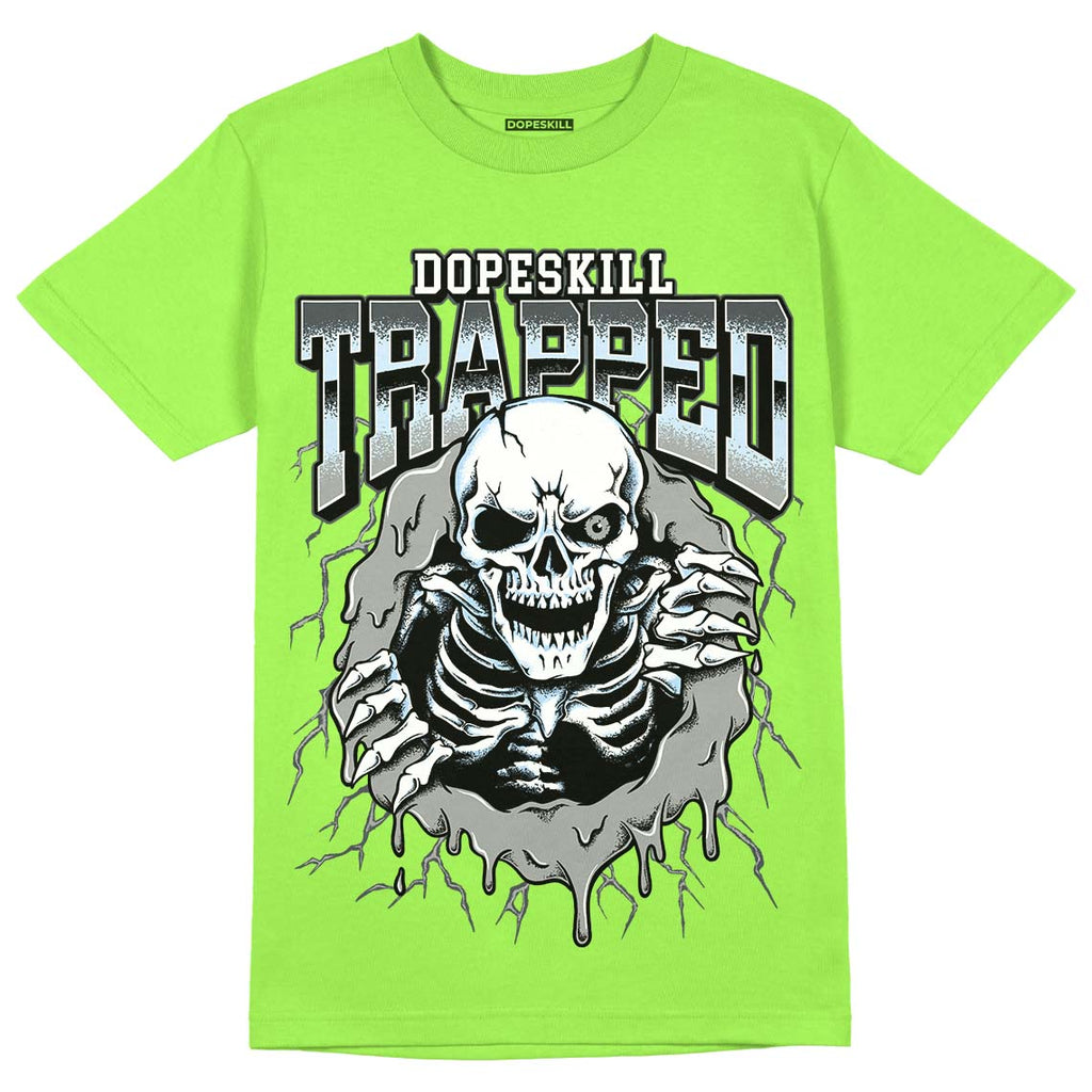 Jordan 5 Green Bean DopeSkill Green Bean T-Shirt Trapped Halloween Graphic Streetwear