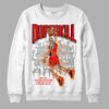 Jordan 1 Retro High OG "Satin Bred" DopeSkill Sweatshirt Thunder Dunk Graphic Streetwear - White 