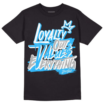 Jordan 2 Low "University Blue" DopeSkill T-Shirt LOVE Graphic Streetwear - Black