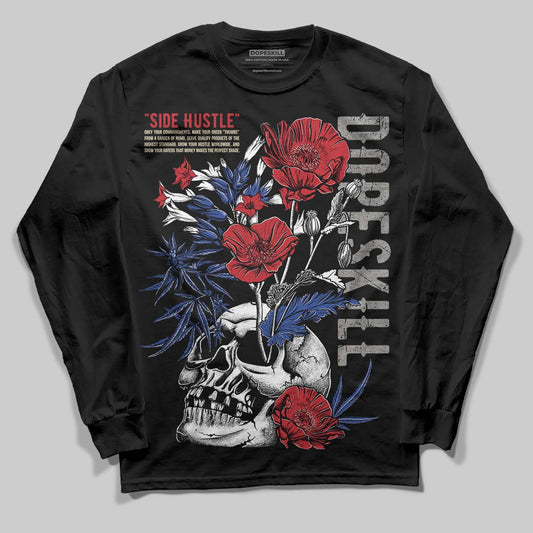 Jordan 4 “Rare Air” DopeSkill Long Sleeve T-Shirt Side Hustle Graphic Streetwear - Black