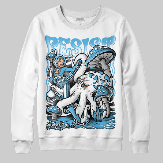 Jordan 2 Low "University Blue" DopeSkill Sweatshirt Resist Graphic Streetwear - White