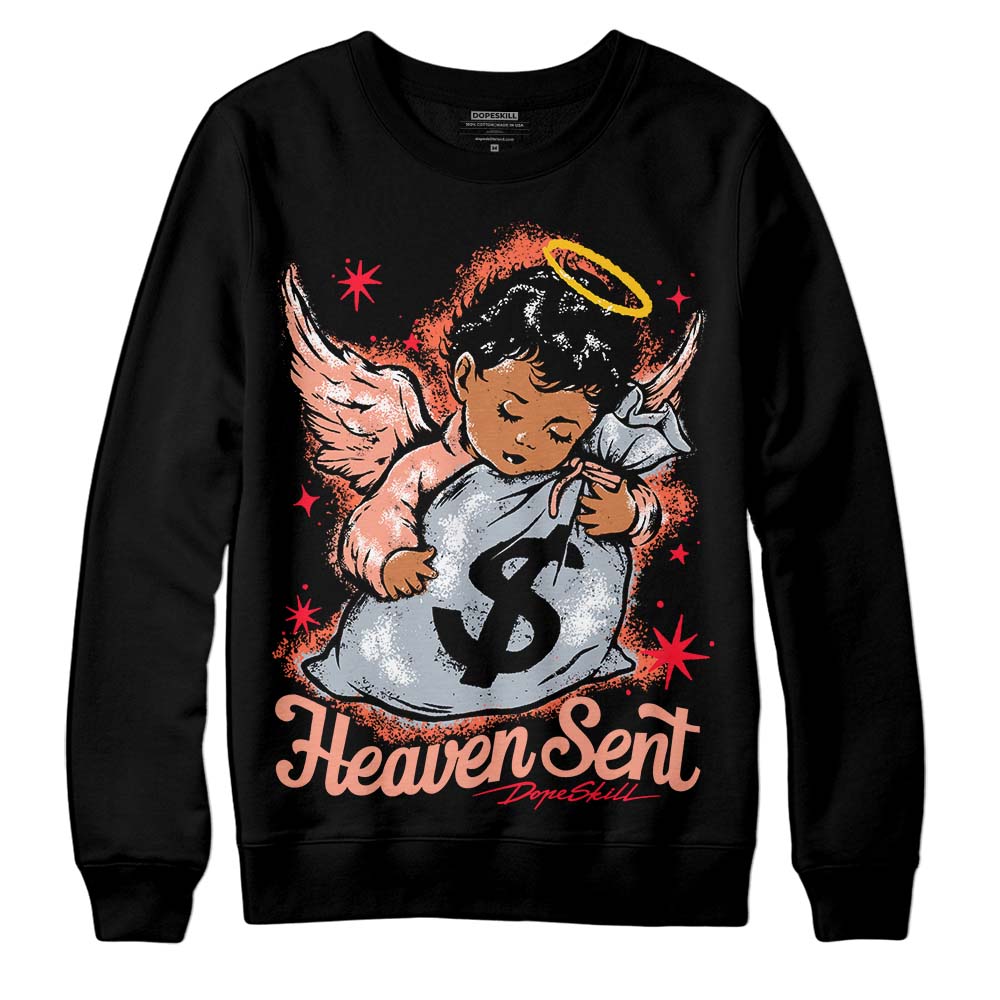 DJ Khaled x Jordan 5 Retro ‘Crimson Bliss’ DopeSkill Sweatshirt Heaven Sent Graphic Streetwear - Black