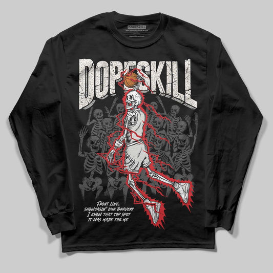Jordan 3 Retro Pure Money DopeSkill Long Sleeve T-Shirt Thunder Dunk Graphic Streetwear - Black