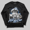 Jordan 1 Low OG “Storm Blue” DopeSkill Long Sleeve T-Shirt In My Way Graphic Streetwear - Black