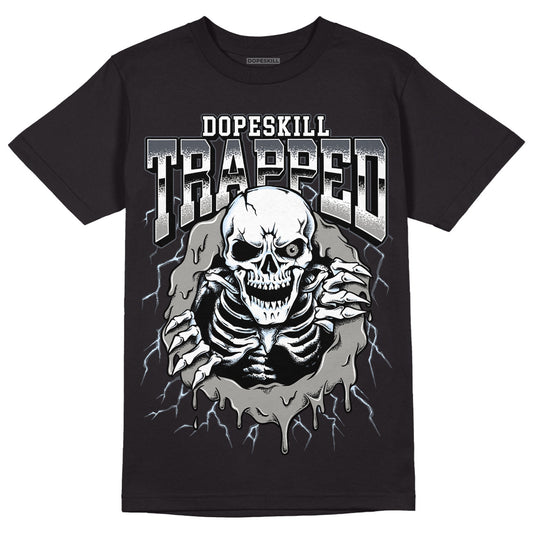 Jordan 6 Retro Cool Grey DopeSkill T-Shirt Trapped Halloween Graphic Streetwear - Black