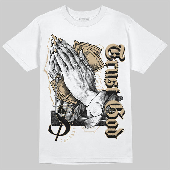 TAN Sneakers DopeSkill T-Shirt Trust God Graphic Streetwear - White