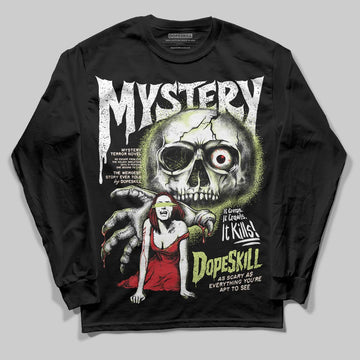 Jordan 5 “Luminous Green” DopeSkill Long Sleeve T-Shirt Mystery Ghostly Grasp Graphic Streetwear - Black