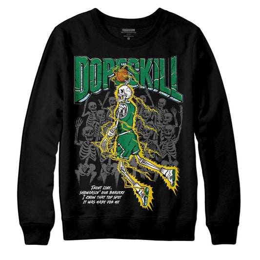 Jordan 5 “Lucky Green” DopeSkill Sweatshirt Thunder Dunk Graphic Streetwear - Black