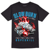 Jordan 1 High Retro OG “University Blue” DopeSkill T-Shirt Slow Burn Graphic Streetwear - Black