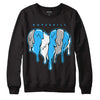 Jordan 2 Low "University Blue" DopeSkill Sweatshirt Slime Drip Heart Graphic Streetwear - Black