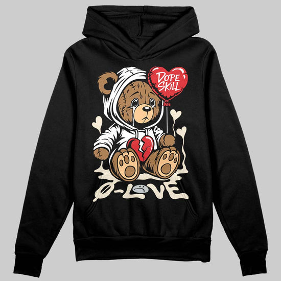 Jordan 5 Retro Reverse Metallic DopeSkill Hoodie Sweatshirt Broken Bear Graphic Streetwear - Black