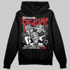 Jordan 4 “Flight Club” DopeSkill Hoodie Sweatshirt Distorted Realms Graphic Streetwear - Black