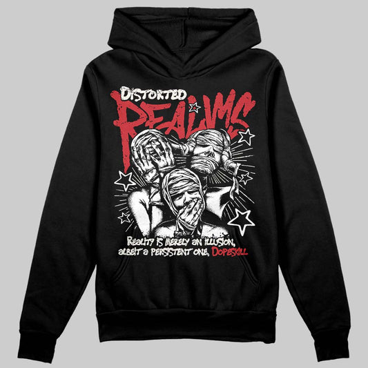 Jordan 4 “Flight Club” DopeSkill Hoodie Sweatshirt Distorted Realms Graphic Streetwear - Black