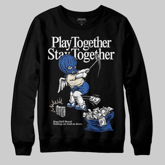 Jordan 1 Low Travis Scott x Fragment DopeSkill Sweatshirt Play together, Stay together Graphic Streetwear - Black