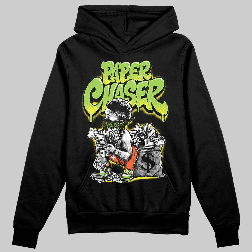 Neon Green Sneakers DopeSkill Hoodie Sweatshirt Paper Chaser Boy Graphic Streetwear - black