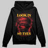 Red Sneakers DopeSkill Hoodie Sweatshirt Look In My Eyes Graphic Streetwear - black