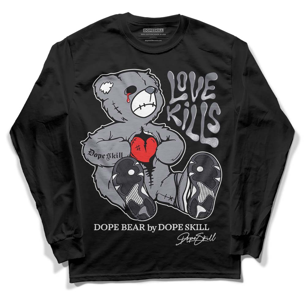 Jordan 14 Retro 'Stealth' DopeSkill Long Sleeve T-Shirt Love Kills Graphic Streetwear - Black