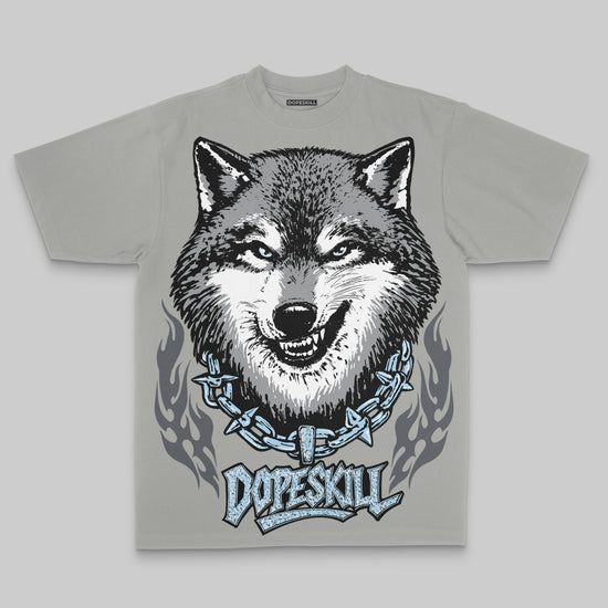 Jordan 5 Retro Wolf Grey (2026) DopeSkill Oversized Print T-Shirt Wolf Grey Graphic Streetwear - Grey