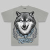 Jordan 5 Retro Wolf Grey (2026) DopeSkill Oversized Print T-Shirt Wolf Grey Graphic Streetwear - Grey