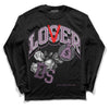 Jordan 2 “Mauve/Off-Noir” DopeSkill Long Sleeve T-Shirt Loser Lover Graphic Streetwear - Black 