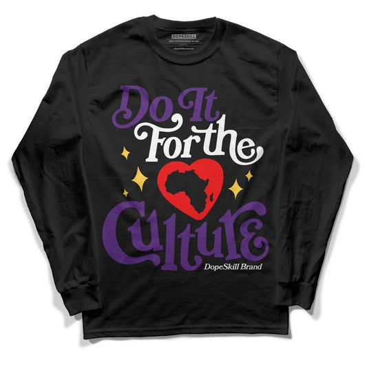 Jordan 12 “Field Purple” DopeSkill Long Sleeve T-Shirt Do It For The Culture Graphic Streetwear - Black