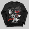 Jordan 4 Retro Cave Stone DopeSkill Long Sleeve T-Shirt You’re Lost Without Me Graphic Streetwear - Black