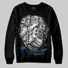 Royal Blue Sneakers DopeSkill Sweatshirt Money Longer Graphic Streetwear - Black