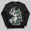 Jordan 1 High OG “Fir” (Pro Green) DopeSkill Long Sleeve T-Shirt Smile Through The Pain Graphic Streetwear - Black