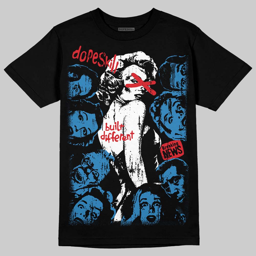 Jordan 3 Retro OG Rare Air DopeSkill T-Shirt Built Different Graphic Streetwear - black