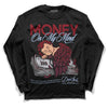 Jordan 5 Retro Burgundy (2023) DopeSkill Long Sleeve T-Shirt MOMM Graphic Streetwear - Black