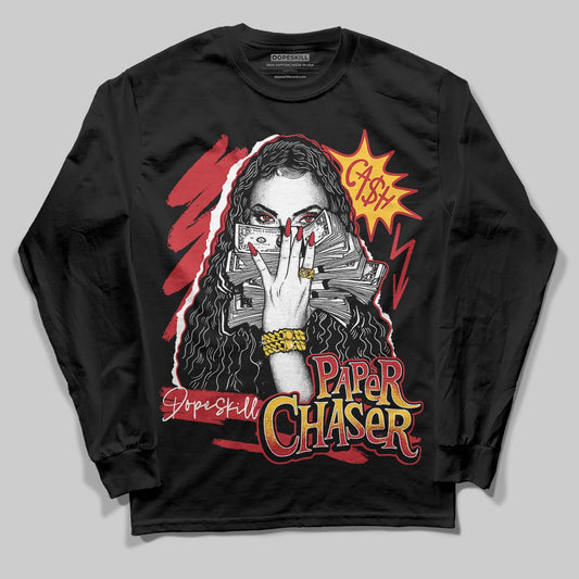 Jordan 14 Retro Ferrari (2025) DopeSkill Long Sleeve T-Shirt NPC Graphic Streetwear - Black