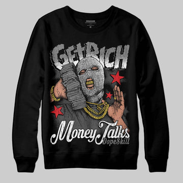 Jordan 10 Retro Shadow (2025) DopeSkill Sweatshirt Get Rich Graphic Streetwear - Black