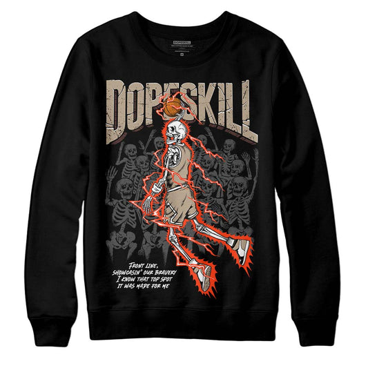 Jordan 1 High OG “Latte” DopeSkill Sweatshirt Thunder Dunk Graphic Streetwear - Black