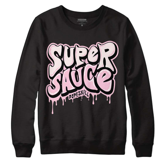 Dunk Low LX Pink Foam DopeSkill Sweatshirt Super Sauce Graphic Streetwear - Black