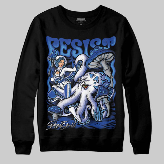 Jordan 5 Racer Blue DopeSkill Sweatshirt Resist Graphic Streetwear - Black