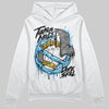 Jordan 2 Low "University Blue" DopeSkill Hoodie Sweatshirt Takin No L's Graphic Streetwear - White