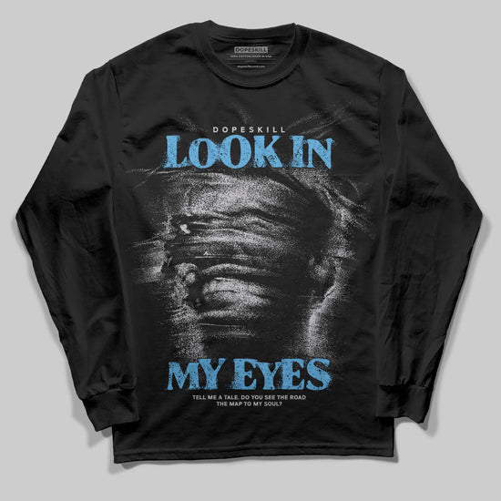 Grey Sneakers DopeSkill Long Sleeve T-Shirt Look In My Eyes Graphic Streetwear - Black