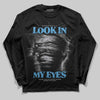 Grey Sneakers DopeSkill Long Sleeve T-Shirt Look In My Eyes Graphic Streetwear - Black