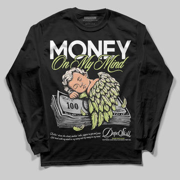 Jordan 5 “Luminous Green” DopeSkill Long Sleeve T-Shirt MOMM Graphic Streetwear - Black